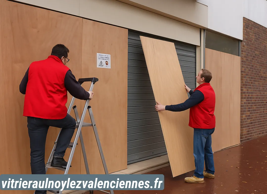 Mise en sécurité fermeture provisoire Aulnoy-lez-Valenciennes