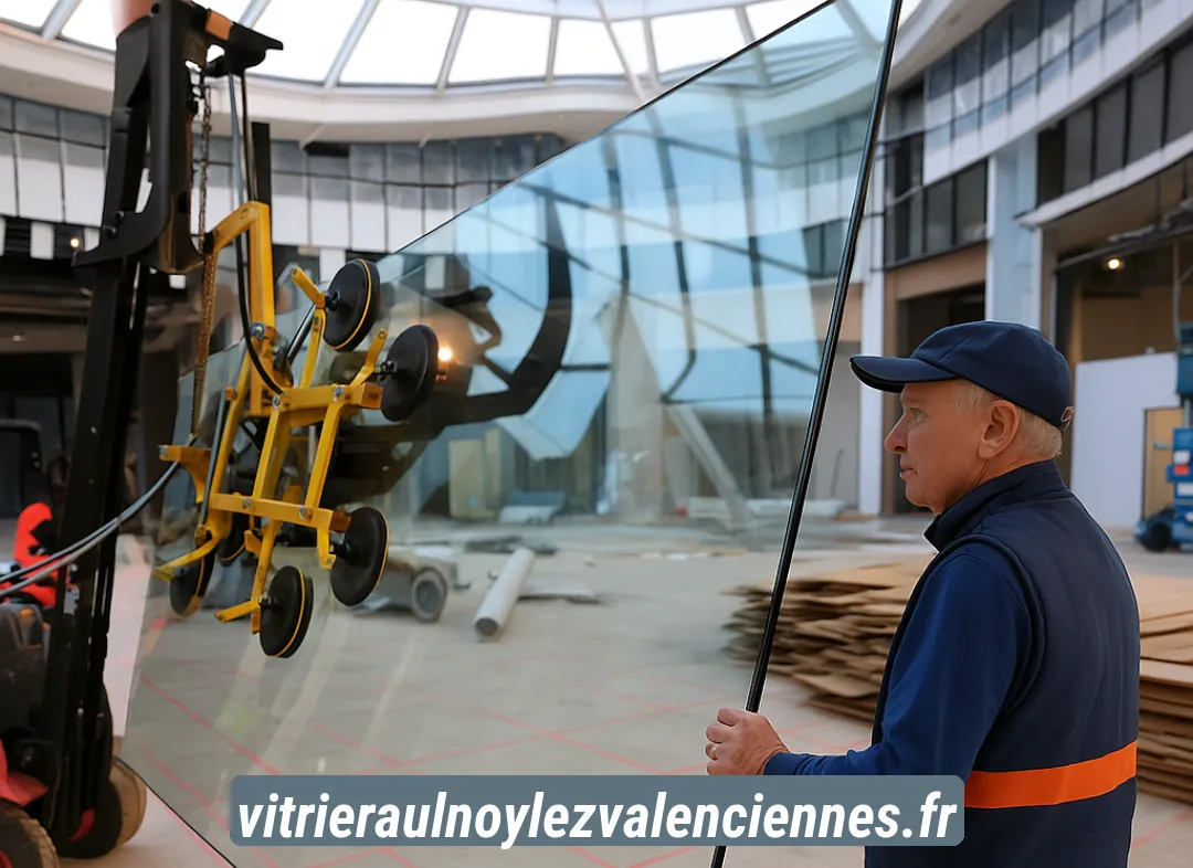 Remplacement de vitrine magasin Aulnoy-lez-Valenciennes